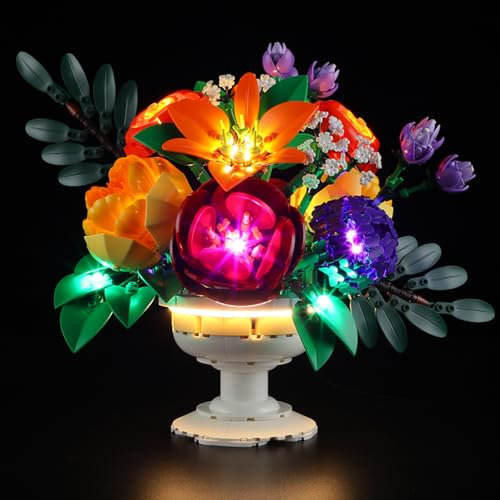 BRIKSMAX Light Kit for Lego-10345 Flower Arrangement -Innovative Led Lighting Compatible with Lego The Botanical Collection - Not Included Lego Set