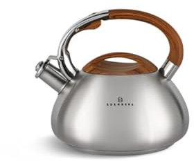 EDENBERG Wasserkessel Induktion 3L – Induktions- Gas- und Elektroherdgeeigneter Pfeifkessel aus Edelstahl mit Automatischer Pfeifenöffnung – Perfekter Teekessel für schnelles Erhitzen CZAJNIK MATEL