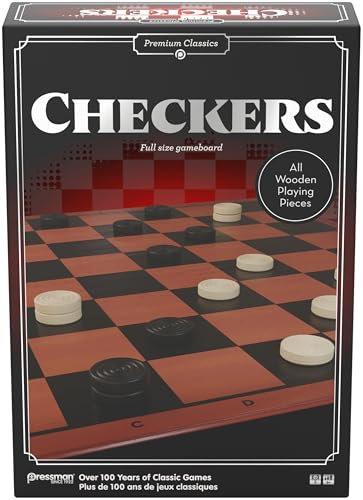 Goliath – Damas/Checkers – Juego de Damas Clásico de Madera para Niños Desde 6 Años y Adultos – Tablero Plegable 8x8 Juego de Estrategia Familiar