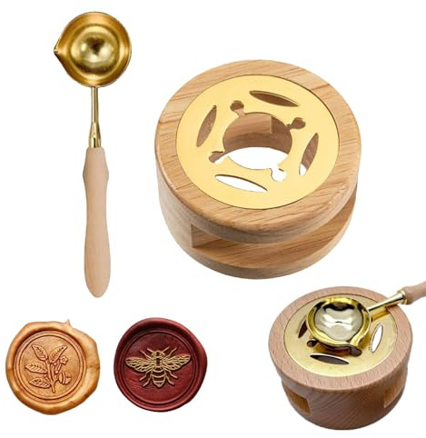 2 Stück Wachssiegelwärmer,Siegel Wärmer,Siegelwachs Wärmer | Siegelwachs Set Wärmer,Wachssiegel Wärmer,Sealing Wax Wärmer,Wachssiegel Set Wärmer,für Kunst Basteln Wachssiegel Stempel