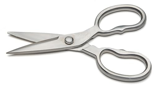 Heavy Duty Kitchen Scissors - Multipurpose Forged Stainless Steel Scissors for Meat, Chicken, Fish, and Herbs - 8.25 Inch Kitchen Shears that Come Apart for Easy Cleaning by Kings County Tools