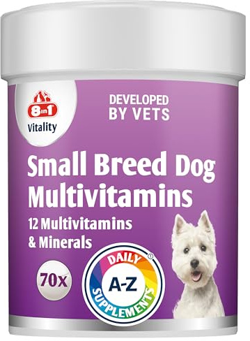 Small Breed Dog Multivitamins Supplement 70 Tablets Active Lifestyle Support