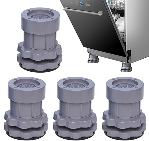 Waschmaschine Anti-Vibrations-Pads - Heavy Waschmaschine Podstalfuß | stoßdämpfender Gummistabilisator | Dual-Layer-Schwingungsisolierung Pads für Bodenschutz, Geräuschdämpfung Unterstützung