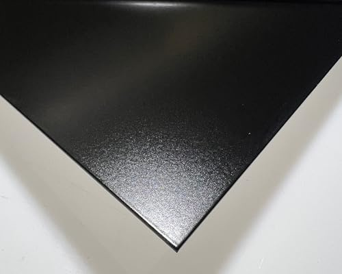 Aluminiumblech Schwarz RAL 9005 pulverbeschichtet - 1,5mm dick Zuschnitt individuell auf Maß NEU (500 x 50 mm)