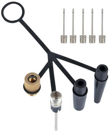 Acunny Adapter for Bicycle Pumps, 4 Claw Attachment for Air Compressor, Tyre Valve Conversion, for Home, Gym, Balloon, Swimming Ring, Inflatable Toys, Daily Commuting, Group Riding
