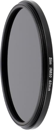 ayex 850 nm IR Filtro a infrarossi 62 mm – Fotografia a infrarossi Extreme per fotocamera e obiettivo