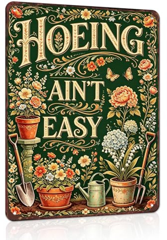 Gardening Gifts for Women Men Garden Signs Decorations Personalised Garden Gift Ornaments Outdoor Funny Wall Art Cute Greenhouse Accessories Unique Birthday Gardeners Gifts for Mum Dad Grandma Grandad