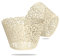 WedDecor Ivory Cupcake Wrappers Laser Cut Pearlescent Floral Design Muffin Wrap Cases Paper Holders for Party Decoration, Wedding, Birthday, Events, 25pcs