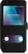 moex® Étui à clapet Style Cuir Compatible avec Samsung Galaxy S9 | Support/fenêtre Transparente, Noir