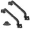 Ovov Lot de 2 volets Poignée de traction de matériel pour portail de jardin en bois Abri de jardin Porte d'armoire One Size 4inch