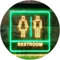 Men Women Toilet Restroom WC Dual Color LED Barlicht Neonlicht Lichtwerbung Neon Sign Grün & Gelb 300 x 210mm st6s32-i1029-gy