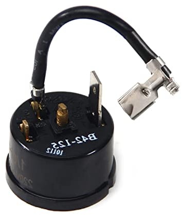 Othmro Compressor Protector Refrigerator Thermal Overload Protector 1/6HP 125W Compressor Replacement Part with Protective Cover 1pcs