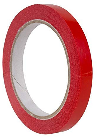 APLI Lot de 12 rubans adhésifs Rouge 12 mm x 66 m 16998