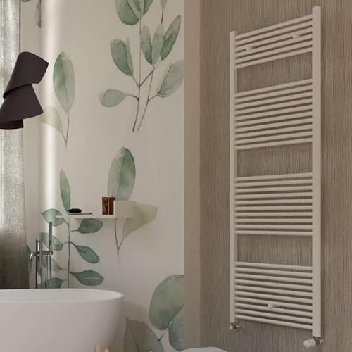 OGOMONDO Termoarredo Bianco Bagno Acciaio Calorifero Termosifone (1, H770xL450xI400 16 Tubi)
