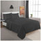 GC GAVENO CAVAILIA Brushed Cotton Flannelette Flat Sheets King Size, Flannel Plain Bedding Sheets Flat, Non Iron & Fade Resistant Bed Sheets Top, Charcoal