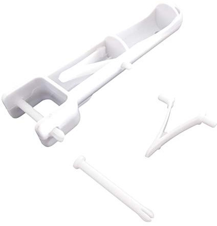 Tech Team Vakuum-Kopf-Adapter, für die Reinigung von Pools und Whirlpools, inklusive einem (1) Adapter, zwei (2) Drehstifte und zwei (2) Schmetterlings-Clips