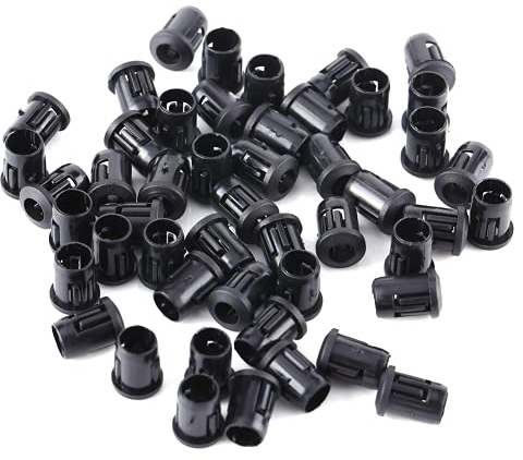 3mm 5mm 8mm 10mm LED-Sockel, 50St. Lampenfassung Diodenhalter Kunststoff Schwarz Clip Lünettenhalterung für den Haushalt(5mm) Verbinder