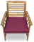 chilly pilley Stuhlkissen Gartenkissen Gartenstühle Stuhlauflage Stuhlpolster Sitzkissen Abnembar Bezug Mit Reißverschluss Auflage Set Garten Kissen (50x50x5, Violett)