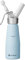 HENDI Sahnespender, Inklusive Set aus 3 Polypropylen Spritztüllen und Reinigungsbürste, Sahne-Mousses-Desserts-kalten Schäumen, Sahnesyphon, 0,5L, ø80x(H)260mm, Aluminium, Pastellblau