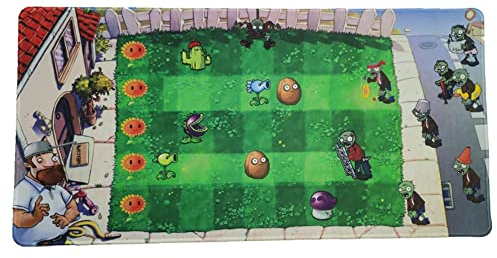 JHESAO Plants Battle Map Toy PVC Zombies Game Plan Mat Plush Figures Scene Map PVZ Toys Mouse Pad