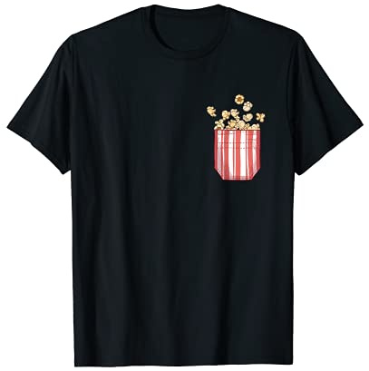 Popcorn-Tasche. T-Shirt