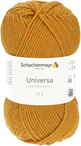 Schachenmayr Universa, 9801875-00124, Farbe: Goldgelb, 50g, Handstrickgarne