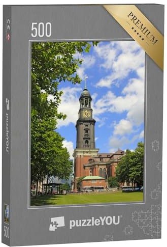 puzzleYOU: Puzzle 500 Teile „Hamburger Michl, Deutschland, Europa“