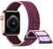 DigiHero Sport Nylon Straps Compatible with Apple Watch Straps 38mm 40mm 41mm 42mm 44mm 45mm, Adjustable Breathable Women Men Braided Strap Compatible for iWatch Series 8/7/6/5/4/3/2/1/SE Elderberry B