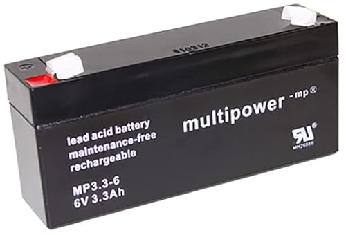 Blei-Akku Multipower MP3.3-6, 6 Volt, 3,3 Ah