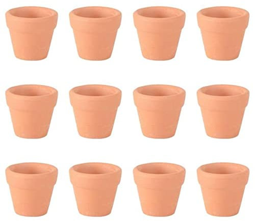 YUANstore Lot de 10 petits pots de fleurs en terre cuite de 3 x 3 cm pour plantes grasses