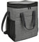 Kato Tirrinia Bolsa para 6 Botellas, Bolsa isotérmica, Bolsa para Vino, portátil, con Correa, para Picnic, Fiesta, Barbacoa, Camping, cata de vinos, Gris, 26 x 16 x 33 cm