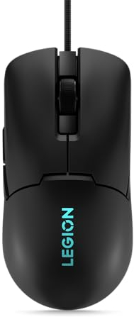 Lenovo Legion M300s RGB Gaming Mouse (6 programmable buttons, up to 8000 DPI, Compatible with NVIDIA reflex) - Shadow Black