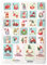 25x Aufkleber GNOME Set Adventskalender Zahlen + 4x Geschenkaufkleber - Sticker für Kalender für Weihnachten - zum Basteln -Adventskalenderzahlen Etiketten selbstklebend - Zahlenaufkleber