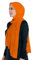 Lina & Lily Maxi Hijab Jersey Premium, Kopftuch Schal Turban für Muslimische Frauen (Orange)