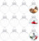 gaoduanluoluo 12 Stück Weihnachtskugeln Kunststoff, Durchsichtige Weihnachtskugeln zum Befüllen, DIY Christbaumkugeln Christbaumschmuck Weihnachten Basteln Deko (8cm x 12pcs)