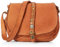 NALLY Women's Ledertasche mit Nieten Damen Schultertasche, Kamel