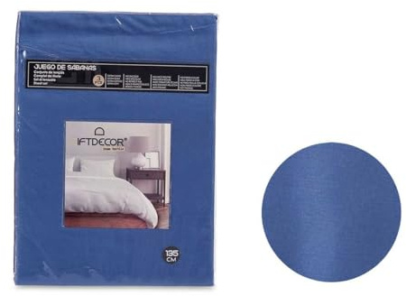 Gift Decor Bettwäsche-Set, Blau, für Betten mit 135 cm, 3-teilig