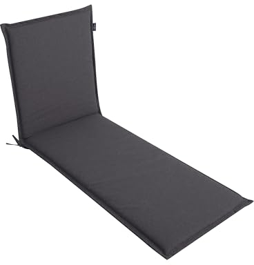 LILENO HOME Sonnenliege Auflage als [1er Set - Rollliege] in Anthrazit Y - Gartenliegen Auflage perfekt für Strandliege - Polster Auflage für Gartenliege (190x60x5cm) Malt