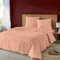 Duquennoy & Lepers 1867 Linge de lit Double Gaze de Coton Parure de Lit 2 Personnes 260x240 cm - Housse de Couette 260x240 cm et 2 Taies d’Oreiller 63x63 cm en Double Gaze de Coton - Uni Rose