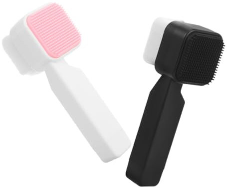 2 Stk Gesichtsbürste porenreiniger tiefenreinigung gesicht Gesichtsreinigungsbürste Gesichtswäscher Gesichtspeeling-Werkzeug Gesichtspeeling Peeling-Gesichtswäsche Kieselgel Generisch