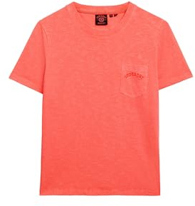 Superdry Damen Essential Logo T-Shirt mit stückgefärbter Tasche