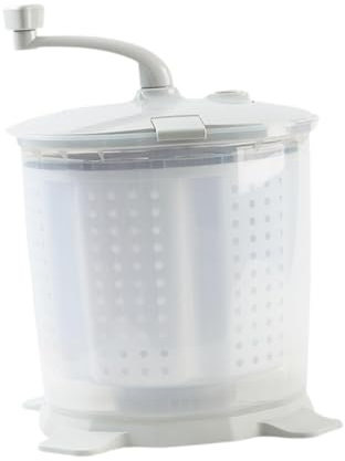JISADER Laveuse à Main, laveuse et sécheuse à manivelle, Lave-Linge à Main pour comptoir