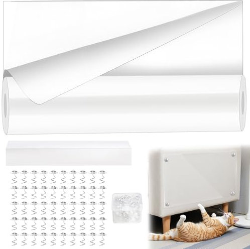 kratzmatte selbstklebend, 30 cm x 5 m, transparente, kratzschutz Sofa Katze, geeignet für Sofas, Möbel, Türen und Wände, um kratzfolie Katzen selbstklebend, kratzschutz tür,kratzmatte Katze.
