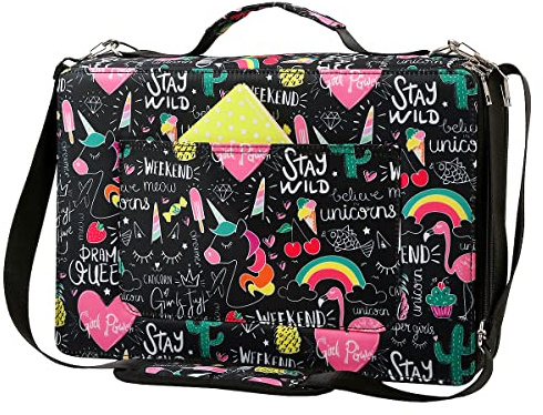 600-Slot Colored Pencil Case, 5-Layer Zipper with Shoulder strap and Handle | Organizer Bag for Pencil Storage Case for Artist Painter Office Sketch Travel Supplies