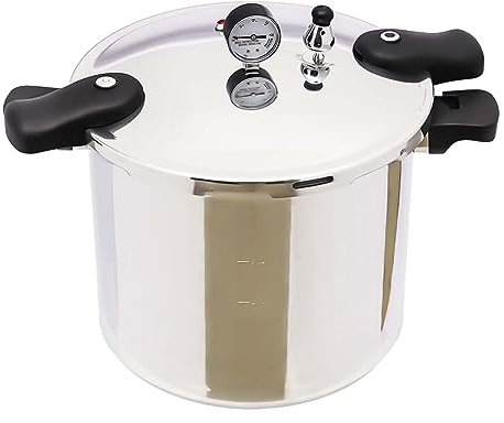 Pentola a pressione da 23 l, a prova di esplosione, con 90 KPA ad alta pressione, in alluminio, per famiglia, campeggio, cucina, fornello a gas a induzione, fornello elettrico a pressione per cottura