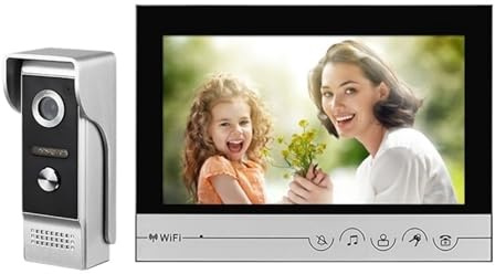 SMTYXS Tuya Smart Video Türklingel 9-Zoll WiFi Video Türklingel Mobile APP Fernentsperrung Smart Video Türklingel