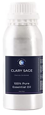 Mystic Moments | Clary Sage ätherisches Öl 1 kg - reines und natürliches Öl für Diffusoren, Aromatherapie und Massage -Mischungen veganer GVO -frei