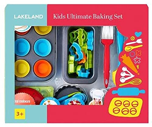 lakeland Kids' Real Cookware 48pc Ultimate Baking Gift Set – Starter Kit For Young Bakers Age 3+