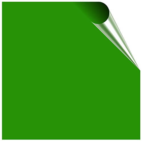 Gloss Tile Stickers for 15cm x 15cm / 150mm x 150mm / 6 Inch Waterproof for Kitchen, Splashback, for Bathroom, Self Adhesive, Peel and Stick On, Removable (Green, 50)