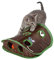Cat Mouse Hunt Toy Foldable Cat Toy Popup Open Mouse Hunt Funny Interactive Hunting Pet Toys with Bell Ball